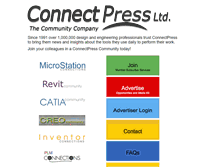Tablet Screenshot of connectpress.com